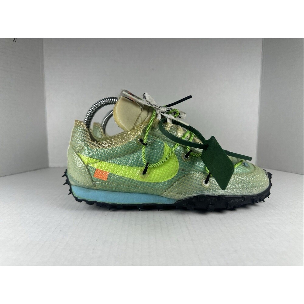 Nike x Off-White Waffle Racer Vivid Sky Electric Green Women's Size 8